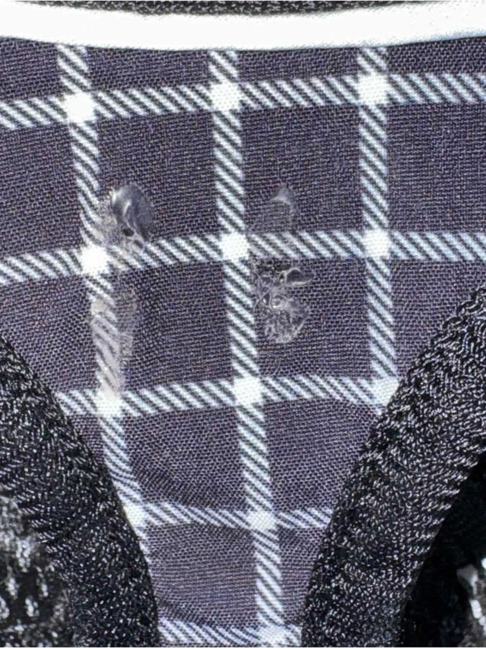 Black Plaid Mesh Dog/Cat Harness with Matching Leash Small Escape Proof